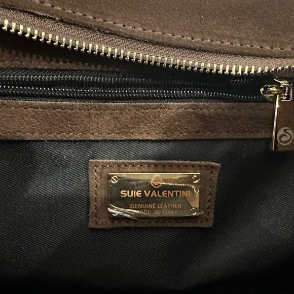 Suie Valentini Suede Leather Bag / Similar to The Row's Soft Margaux 15 bag - Picture 3 of 10